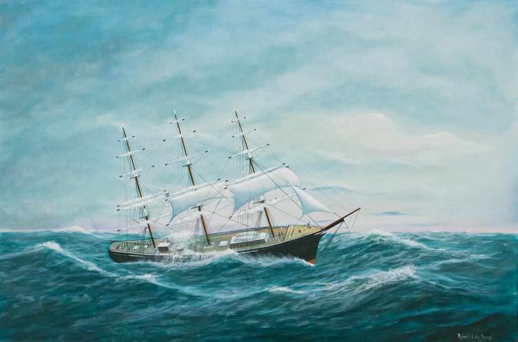 Appraisal: ROBERT LEE PERRY OIL ON CANVAS WITCH OF THE WAVERobert