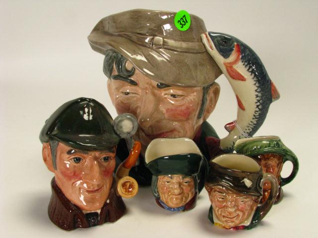 Appraisal: Group of Royal Doulton Toby Mugs including ''The Poacher'' ''