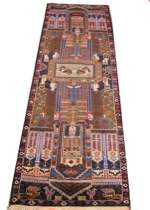 Appraisal: Baluch Runner This runner from the last quarter of the