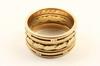 Appraisal: GENT'S RING - K yellow gold band composed of three