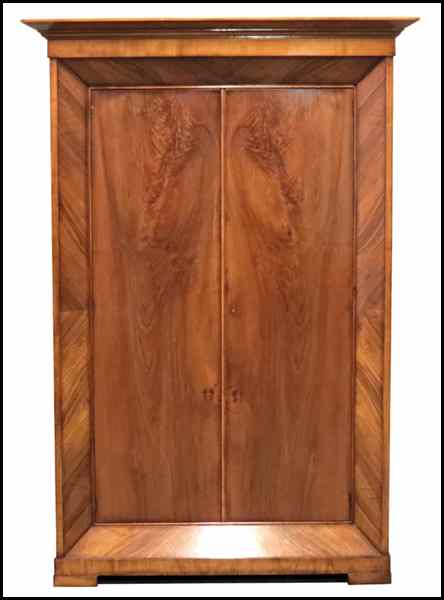 Appraisal: CONTEMPORARY ITALIAN MAPLE AND BURL WALNUT CABINET H '' W