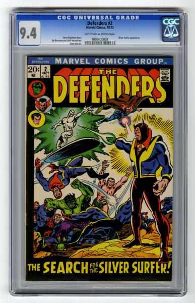 Appraisal: Defenders CGC Marvel Comics Click for full description