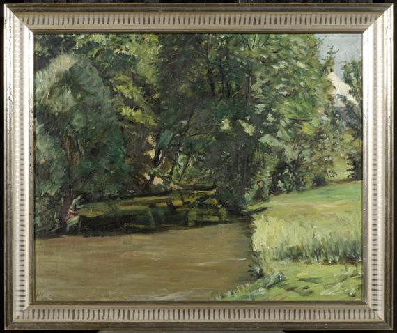 Appraisal: MUNZINGER HANS Sennfeld - Olten Landscape with forest and pond