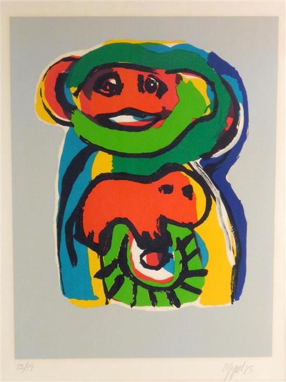 Appraisal: Karel Appel Netherlands - The Doll lithograph ed signed and