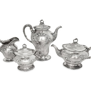 Appraisal: A Gorham Silver Four-Piece Tea and Coffee Service Providence RI