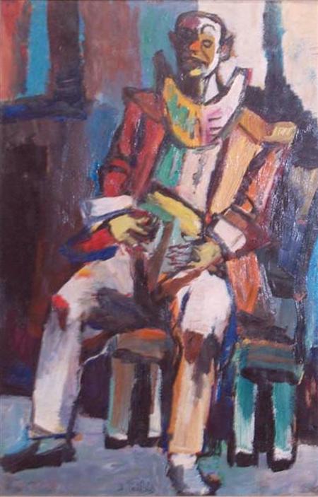 Appraisal: Isaac Pailes French - Clown Estimate -