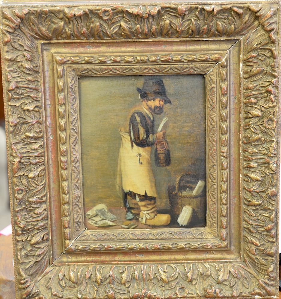 Appraisal: Manner of Pieter Jansz Quast - oil on early wood