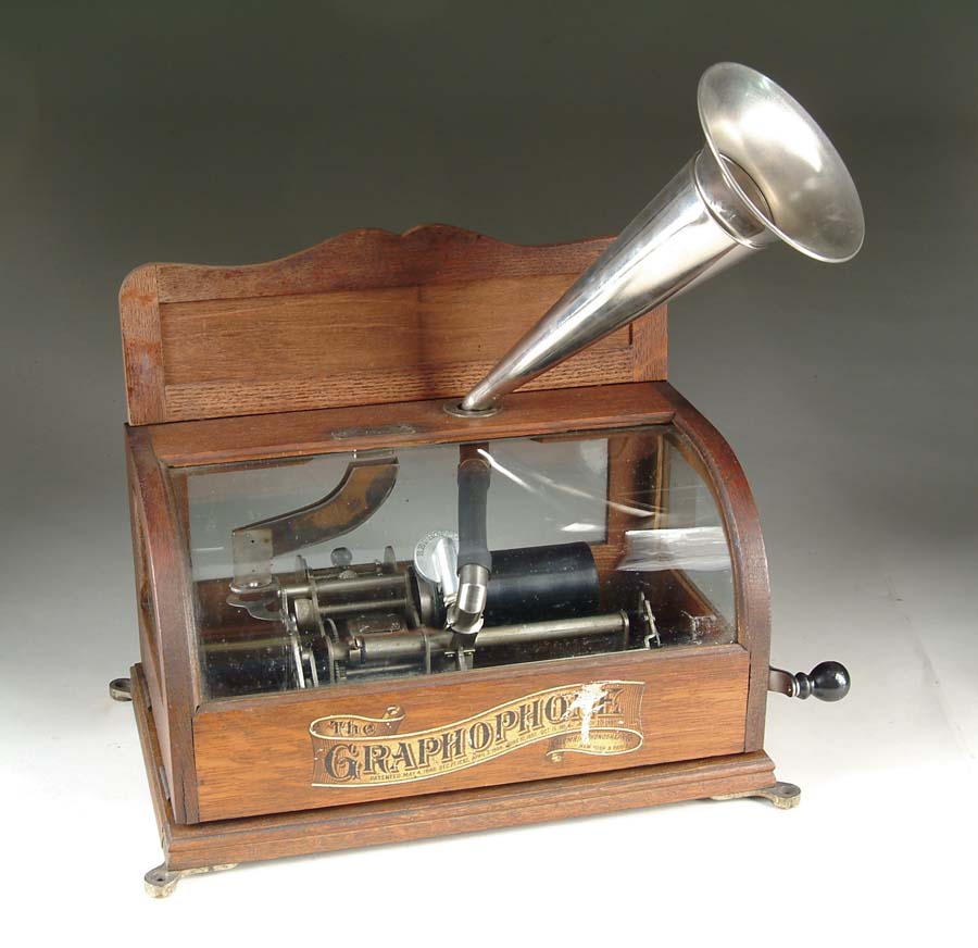 Appraisal: COIN-OP COLUMBIA BS MODEL GRAPHOPHONE Oak case with curved glass