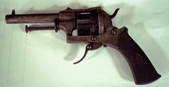 Appraisal: A rim fire revolver stamped Meyers with non fluted six