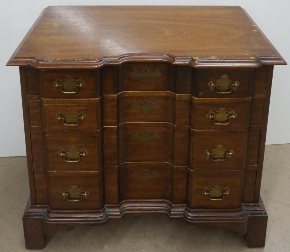 Appraisal: Morganton Chippendale Style Mahogany Block Front Chest of Drawers x