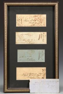 Appraisal: Columbus GA Postmarked Covers Group of documents relating to Columbus