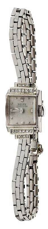 Appraisal: Rolex kt Diamond Watch x mm case circa 's single