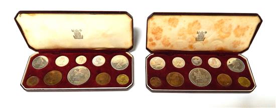 Appraisal: COINS Two Queen Elizabeth Coronation proof sets each comprising of