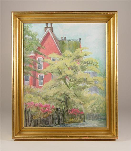 Appraisal: Lane Frances M Lynchburg Virginia Oil on canvas of the