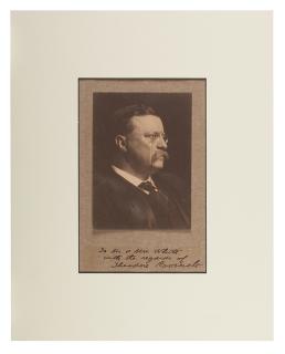 Appraisal: Roosevelt Theodore Signed photograph Roosevelt Theodore Signed photograph By Gari