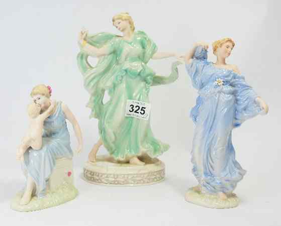 Appraisal: Wedgwood Figures from the Classical Collection comprising Spirit of Dance