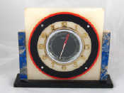 Appraisal: A s classic Art Deco keywind Le Coultre mantel clock