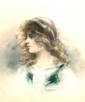 Appraisal: Arter late th century- Portrait of a young lady bust-length