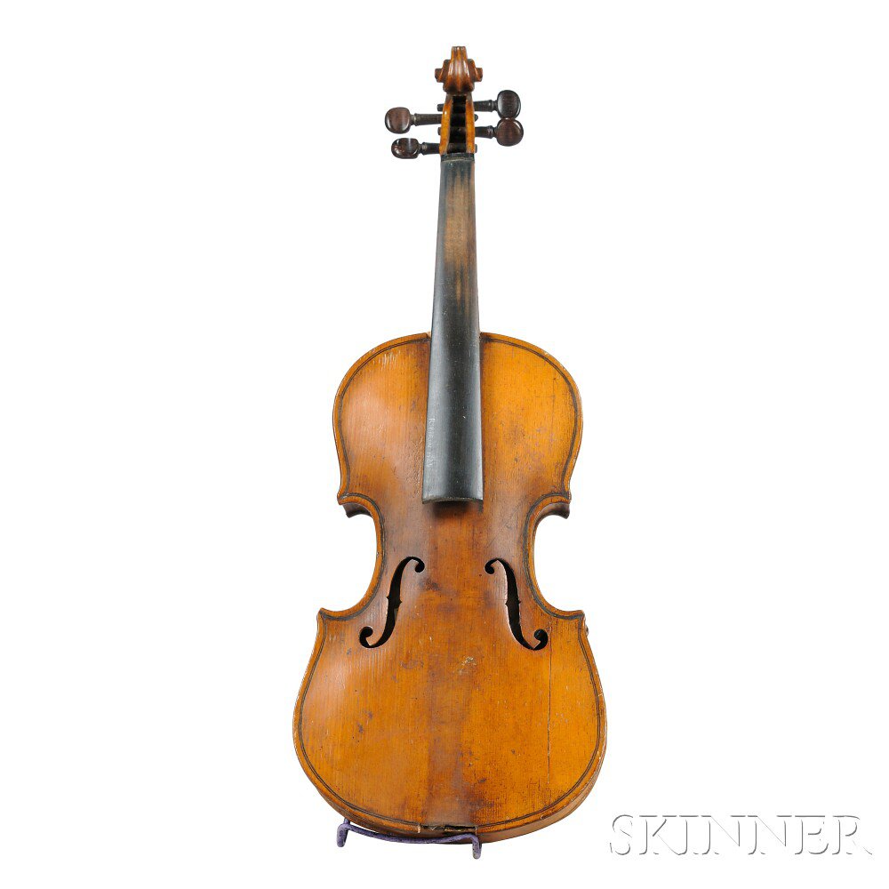 Appraisal: English Violin c s with handwriting on the top and