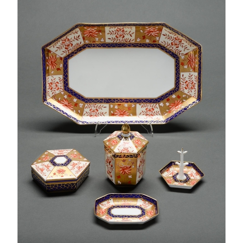 Appraisal: A Wedgwood Japan pattern bone china dressing table set c