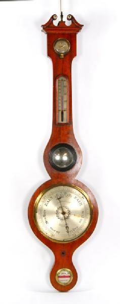 Appraisal: - Antique English Barometer Antique English barometer John Somaluico and