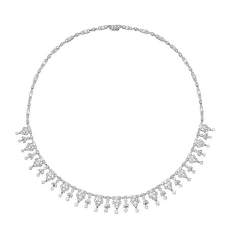 Appraisal: Diamond Fringe Necklace Estimate -