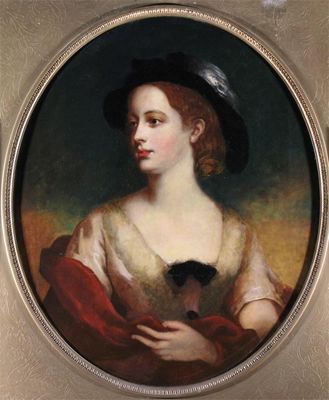 Appraisal: Circle of Henry Graves Portrait of a lady Half length