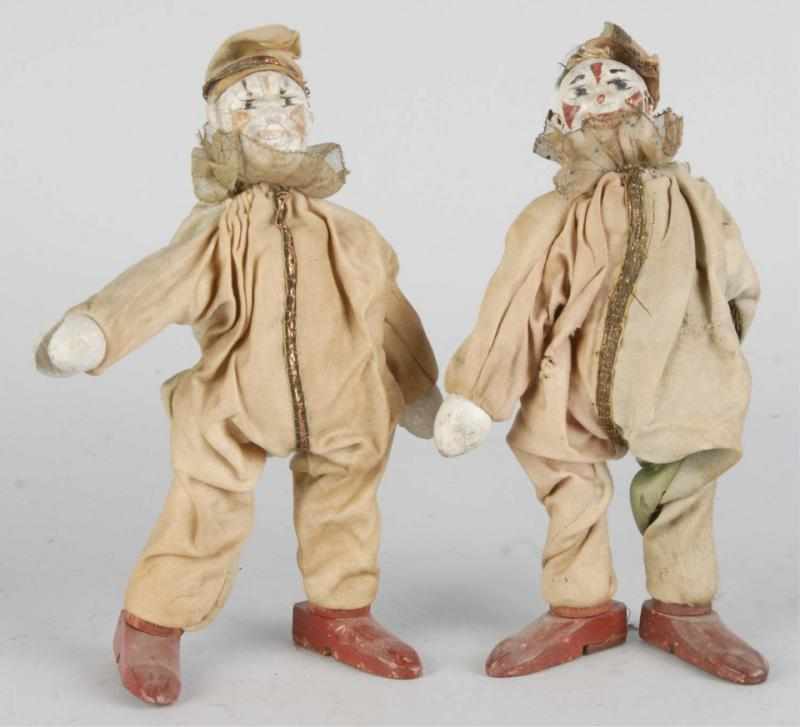 Appraisal: Lot of Schoenhut Clowns Description Early masked faces with some