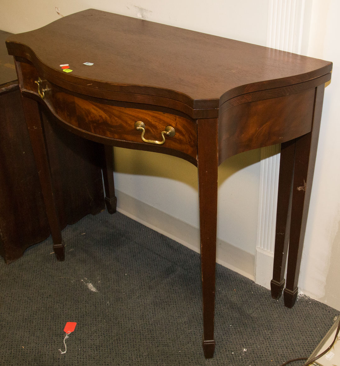 Appraisal: Mahogany flip-top games table