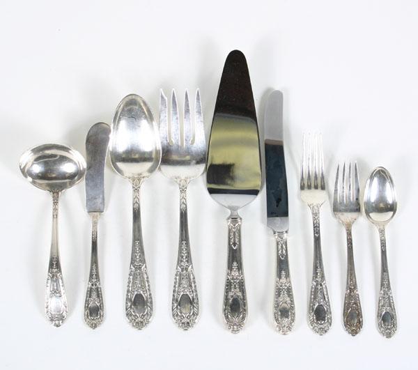 Appraisal: International Fontaine sterling flatware pc twelve spoons six each salad