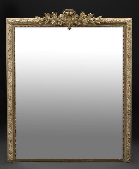 Appraisal: Louis XVI-Style Giltwood Looking Glass third quarter th century the