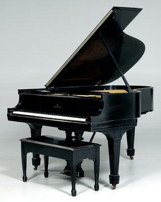 Appraisal: Steinway grand piano mahogany with ebonized finish serial number ft