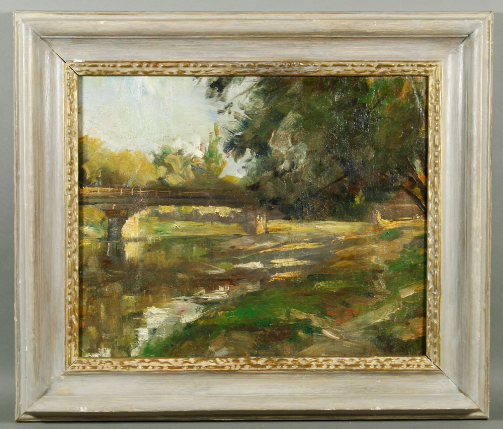 Appraisal: - Attributed to Rosenthal Eden Park Bridge Cincinnati O C