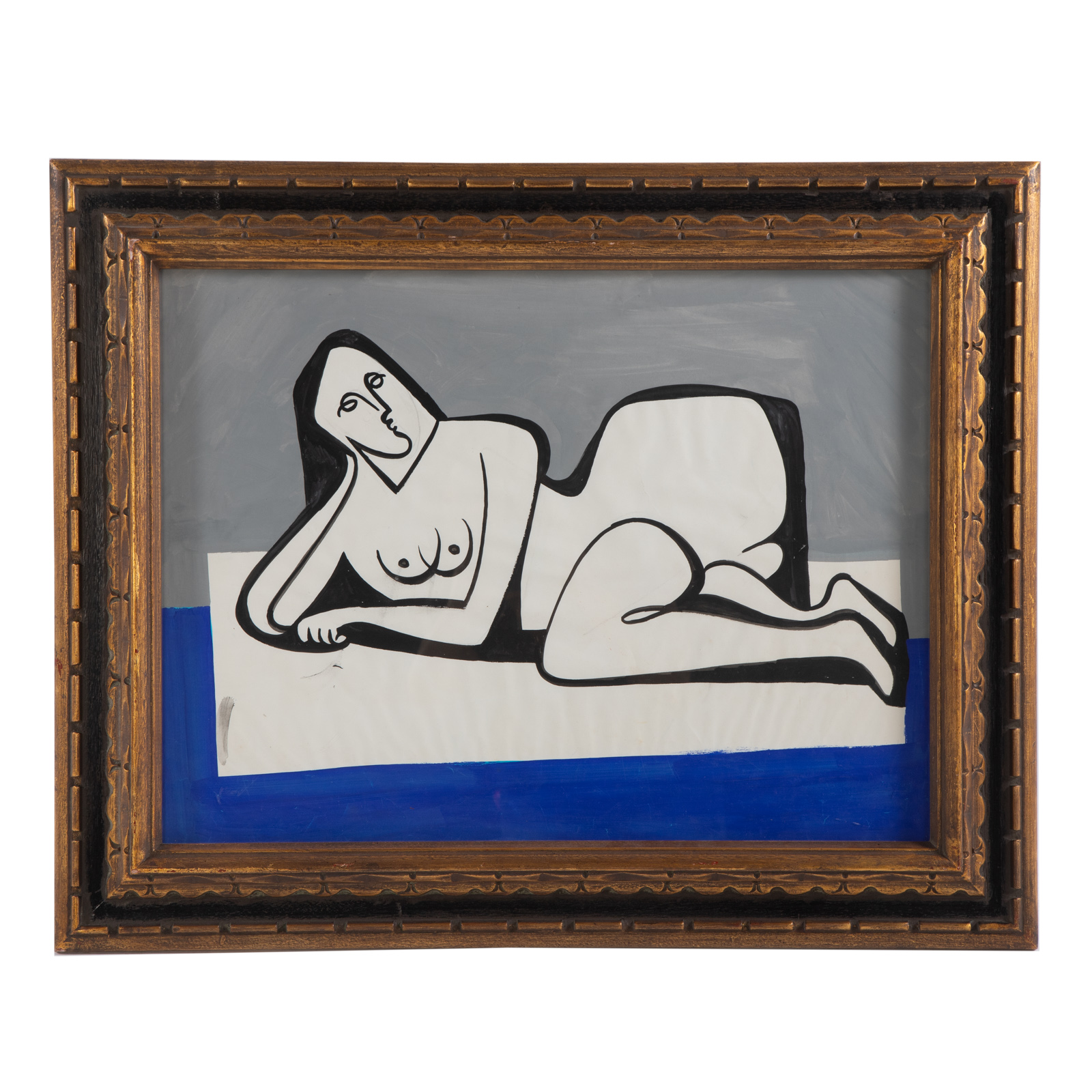 Appraisal: BERNARD SEGAL THE MUSE GOUACHE American - Gouache on paper