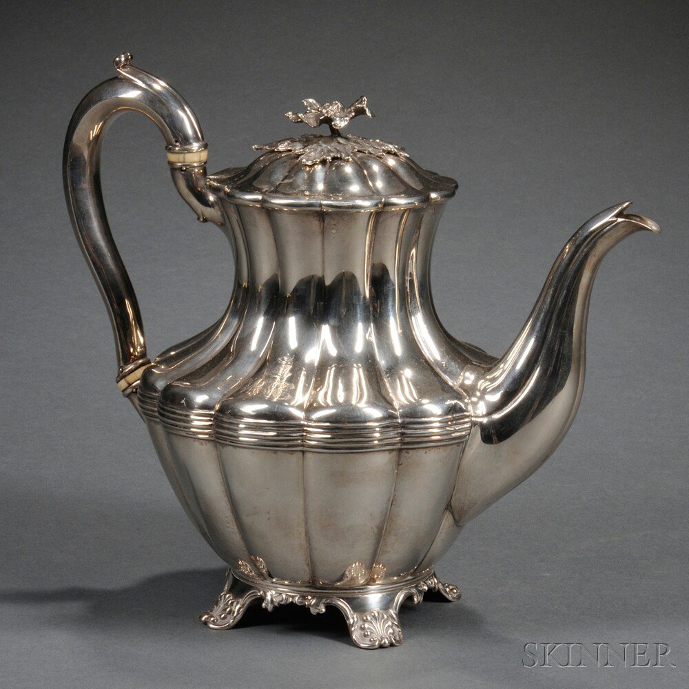 Appraisal: William IV Sterling Silver Teapot London - Richard Pierce George