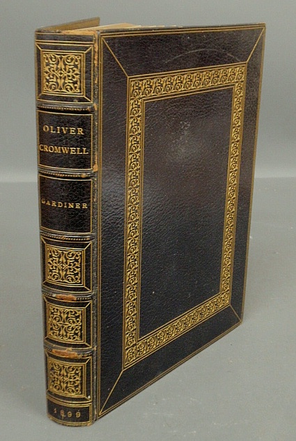 Appraisal: - Book- gilt embossed leather covered Oliver Cromwell by Samuel