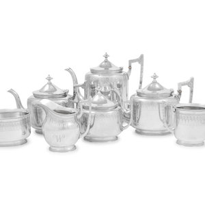 Appraisal: An American Silver Seven-Piece Tea and Coffee Service Bigelow Kennard