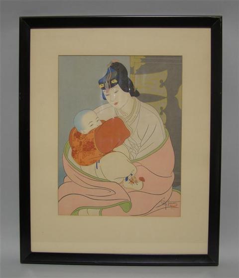 Appraisal: PAUL JACOULET FRENCH - LE TRESOR COREE Color woodcut x