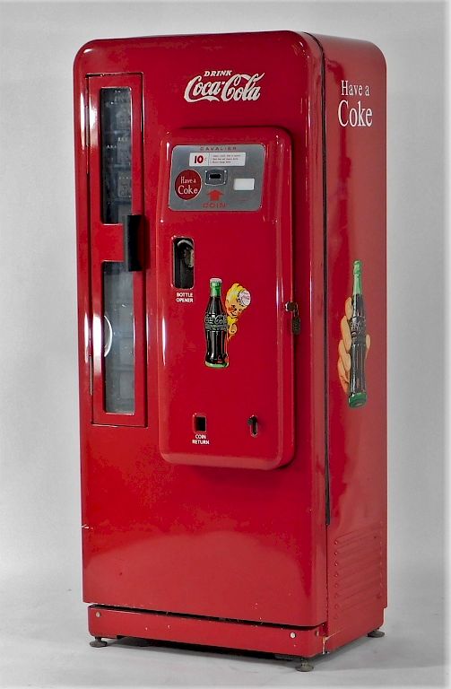 Appraisal: CS- Cavalier Coca-Cola Coke Vending Machine United States Ten cent