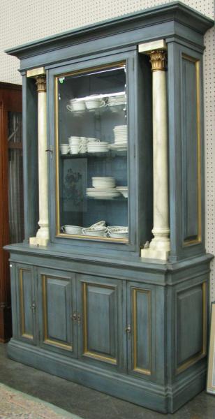 Appraisal: Karges Furniture China Hutch one piece with glass door top