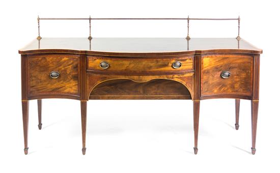 Appraisal: Sale Lot A George III Style Mahogany Sideboard having a