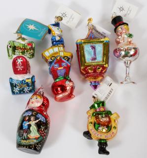 Appraisal: CHRISTOPHER RADKO GLASS CHRISTMAS ORNAMENTS CHRISTOPHER RADKO GLASS CHRISTMAS ORNAMENTS