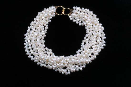 Appraisal: SIGNED TIFFANY CO PALOMA PICASSO EIGHT-STRAND MATCHED FRESH WATER PEARL