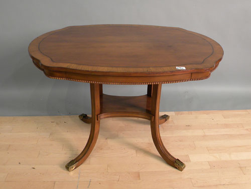 Appraisal: Baker mahogany center table h l w