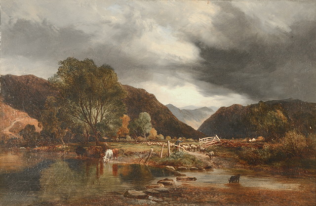 Appraisal: ALFRED WALTER WILLIAMS - 'Borrowdale Cumbria' signed faintly inscribed with