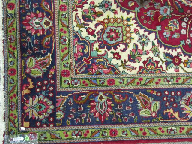 Appraisal: Oriental Rug room size ' x ' Tabriz circa 's