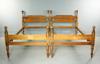 Appraisal: PAIR OF BEDS - Pair of ca maple twin beds