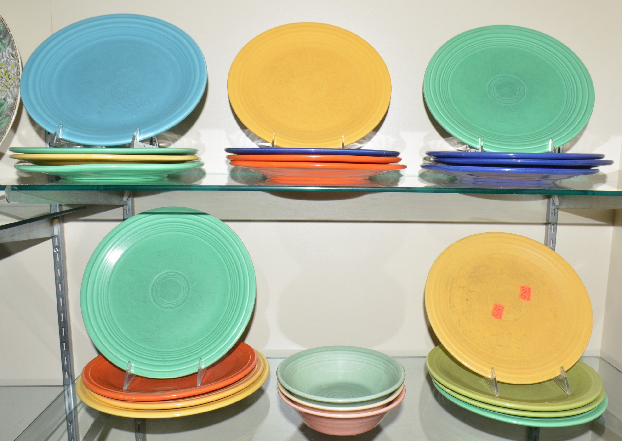 Appraisal: Pcs Fiesta style dinnerware utensil marks c o - plates