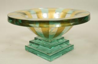 Appraisal: STEPHEN SCHLANSER Contemporary Art Glass Bowl St STEPHEN SCHLANSER Contemporary