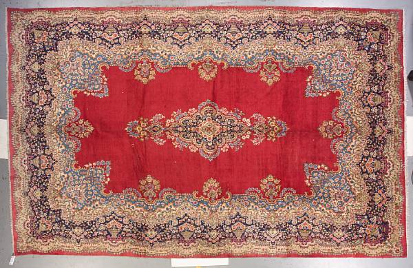 Appraisal: A Kerman carpet South Central Persia th Century size approximately